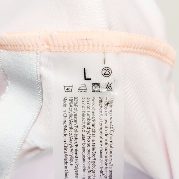 Peach One-Piece Swimsuit  Draped Front Design Adjustable Straps Womens Size L - Picture 3 of 12